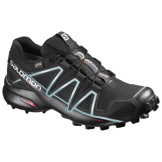 Buty Do Biegania W Terenie Damskie Salomon SPEEDCROSS 4 GTX® W - Czarne - Polska (390-DOXHVN)